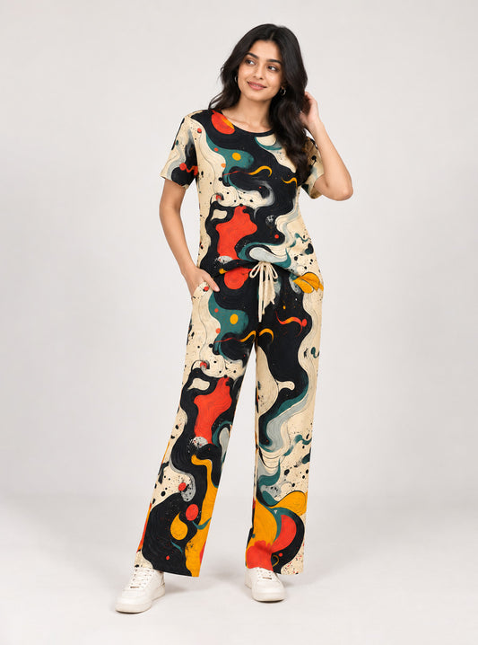 Cosmic Waves Print Co-Ord Set
