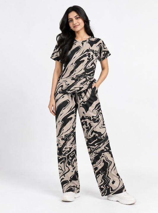 Monochrome Marble Co-Ord Set