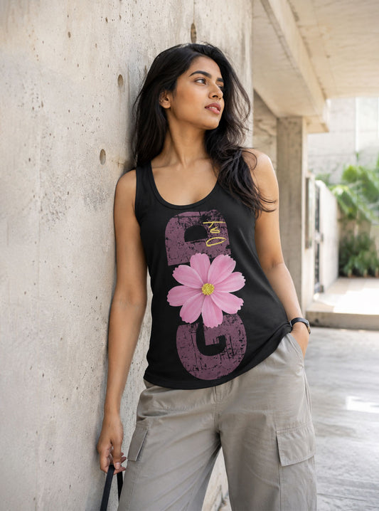 Urban Bloom Printed Top Tank