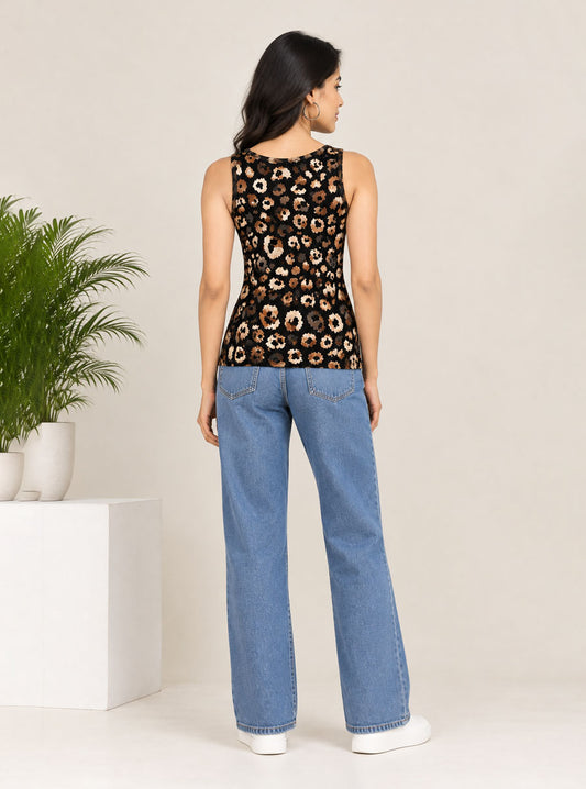 Wild Leopard Printed Sando