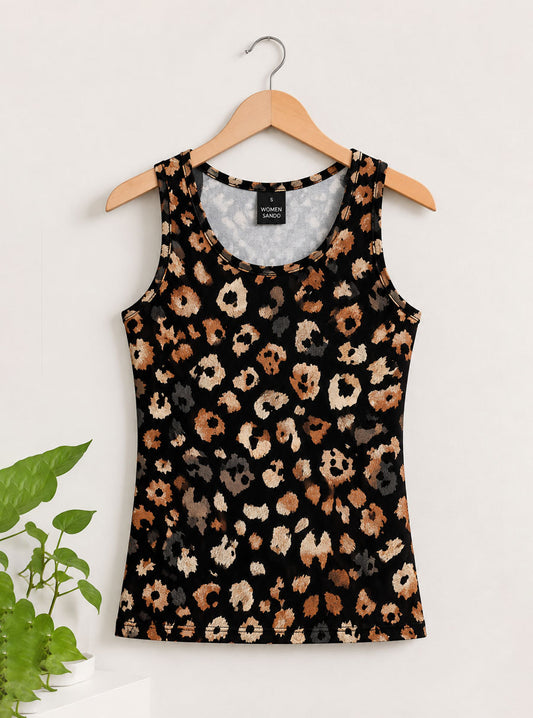 Wild Leopard Printed Sando
