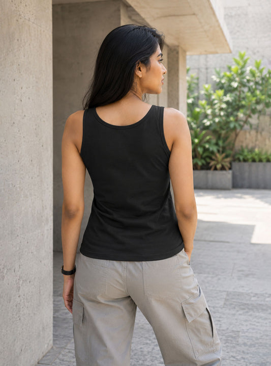 Urban Bloom Printed Top Tank