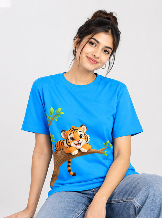 Cute Baby Tiger Printed Tee