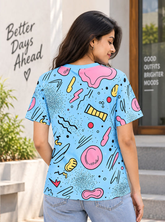 Colorful Memphis Pop Art Tee