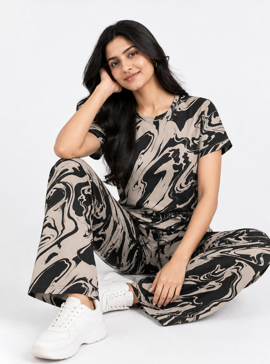 Monochrome Marble Co-Ord Set