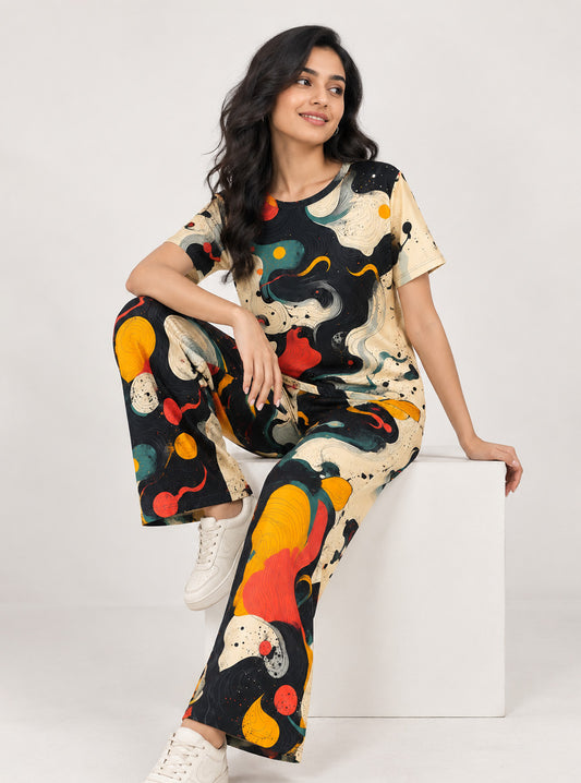 Cosmic Waves Print Co-Ord Set