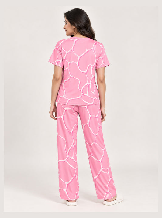 Pink Pebble Flow Co-Ord Set